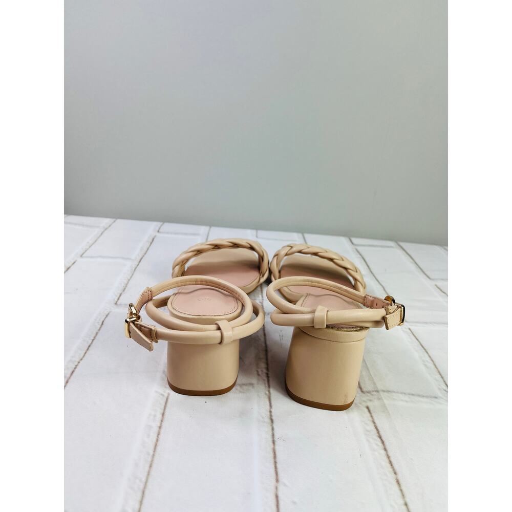 New cream braided strappy sandals size 6.5 - Picture 4 of 9